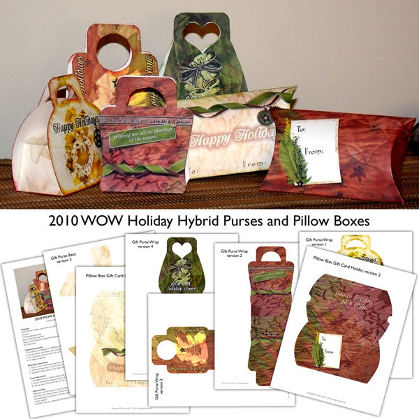 Holiday Hybrid Purses and Pillow Boxes