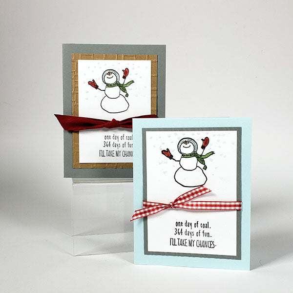 Christmas in the Neighborhood Stamped Card #clubscrap