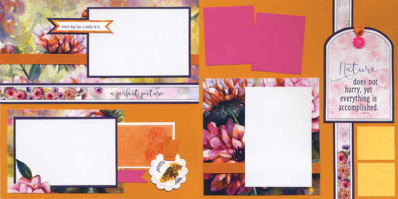 Dahlia Remix Page Kit by Club Scrap #clubscrap #pagekit #efficientscrapbooking