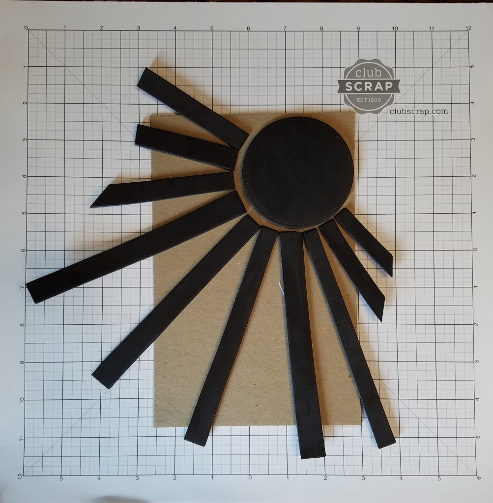 Sunburst block printing techniques #clubscrap
