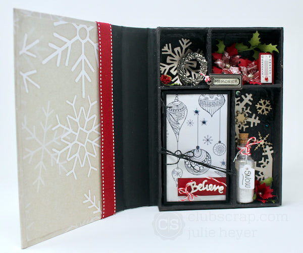 Christmas Market Memory Book #clubscrap #minialbum #christmas #keepsake