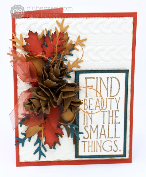 Fabulous Fall Card Gone Wild Collection #clubscrap #diecuts #sizzix #fall #cards