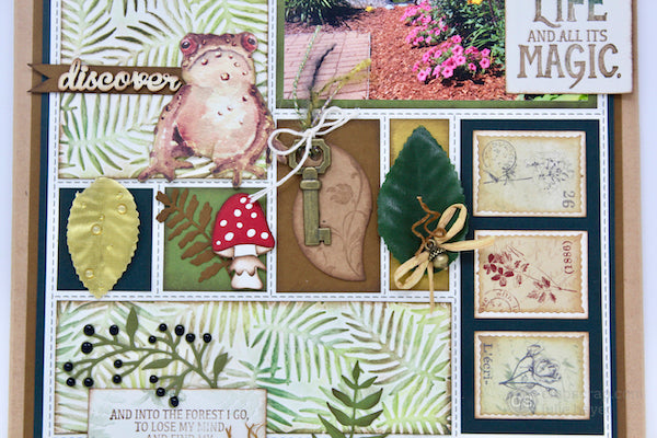 Clipboard Collage #clubscrap #project #diecuts #sizzix #forest #collage