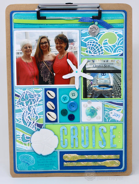 2019 Favorites - High Tide Clipboard Collage #clubscrap #clipboard #cruise