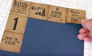 Adirondacks Lite Faux Wood Veneer Sticker Frame #clubscrap