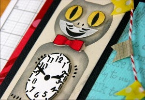Club Scrap Cat Clock Stencil