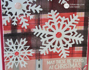 Inked Plaid Technique Tutorial #clubscrap #plaid #sizzix #snowflakes