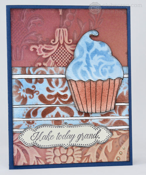 Layered Stencils Card #clubscrap #technique #stencils #card