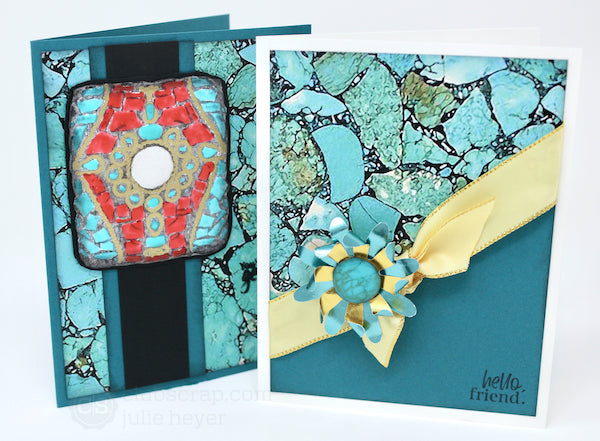 Nuvo Drops Turquoise Embellishments #clubscrap #nuvodrops #cards #turquoise #gems