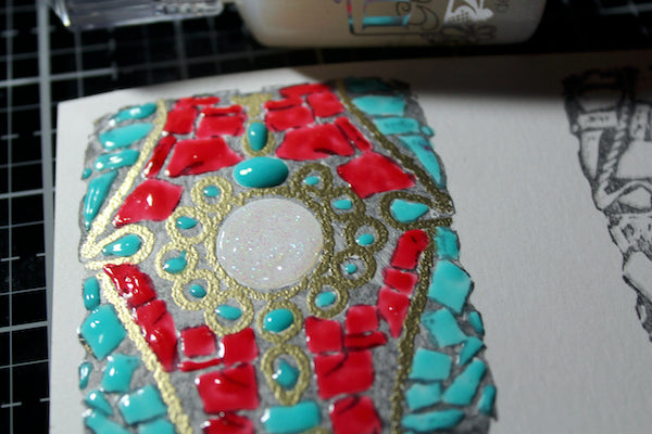 Nuvo Drops Turquoise Embellishments #clubscrap #nuvodrops #cards #turquoise #gems