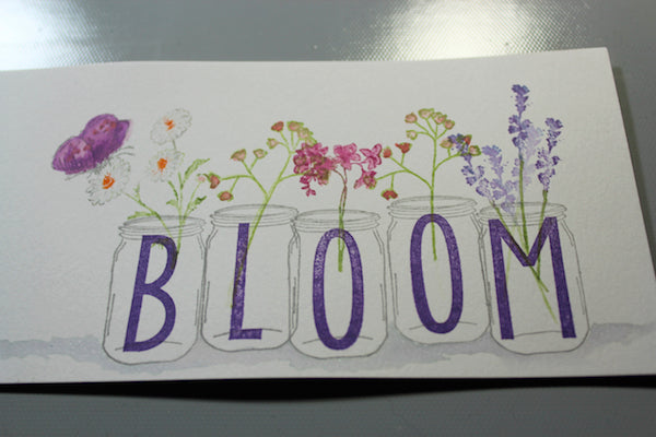 Stamped Title #clubscrap #masonjars #flowers #scrapbooking