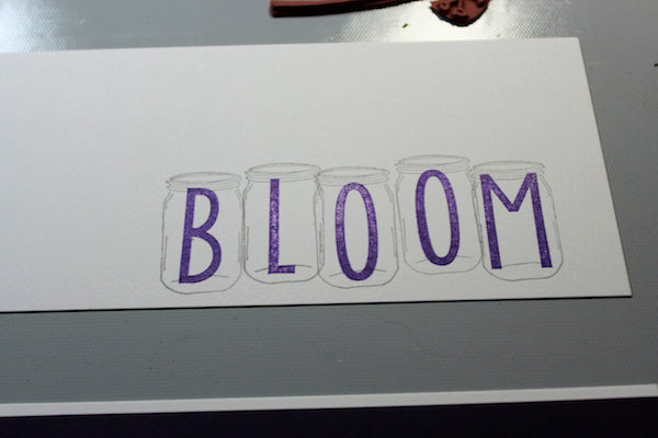 Stamped Title #clubscrap #masonjars #flowers #scrapbooking