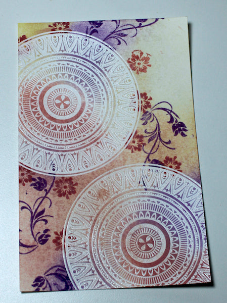 Embossed Resist Cards Tapestry Collection #clubscrap #distressinks #embossresist 