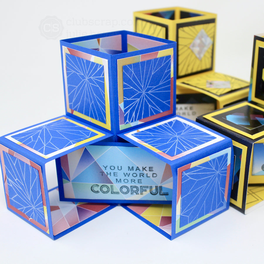 Prism Triple Cube Cards #clubscrap