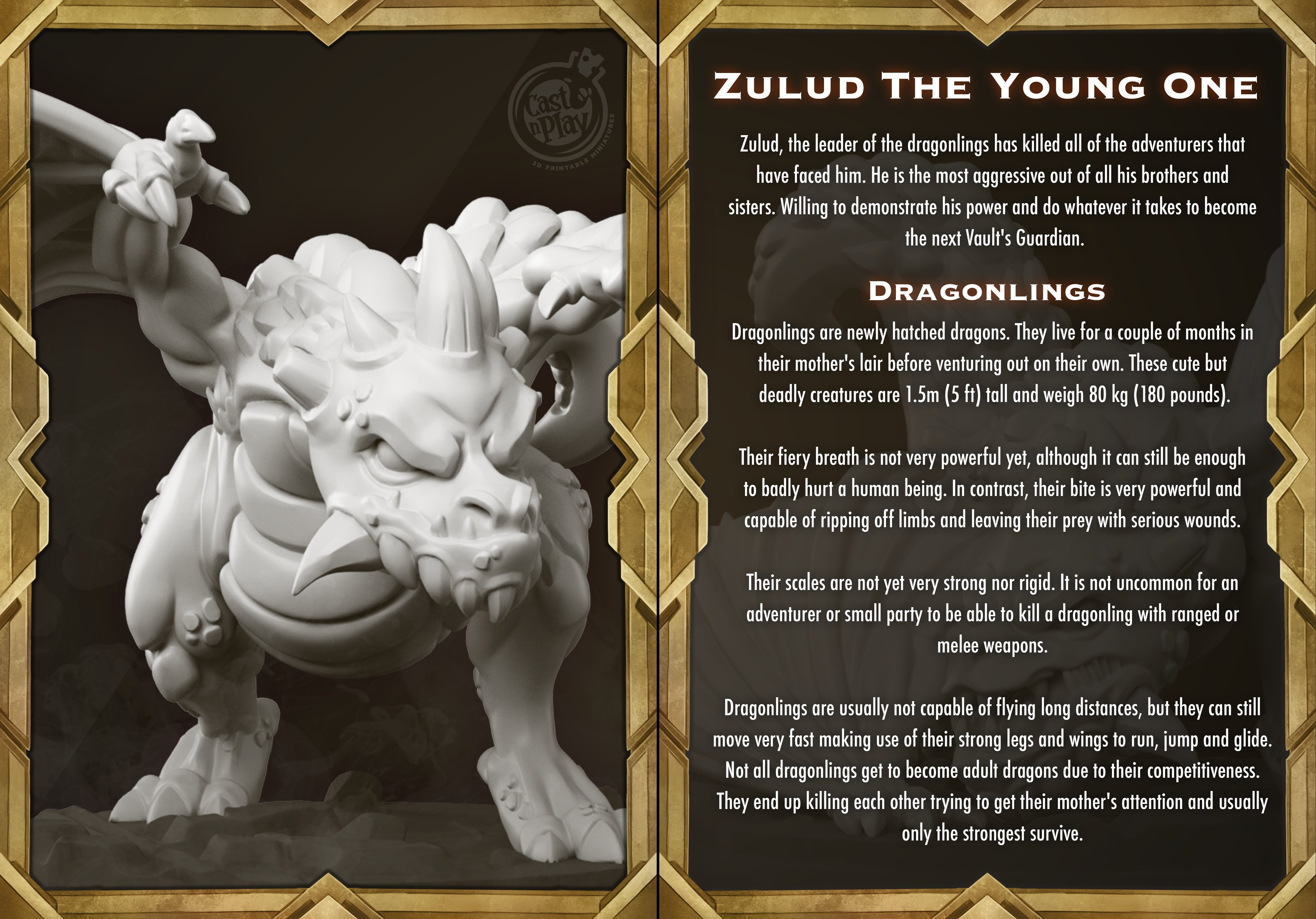 Zulud The Young One - The Printable Dragon