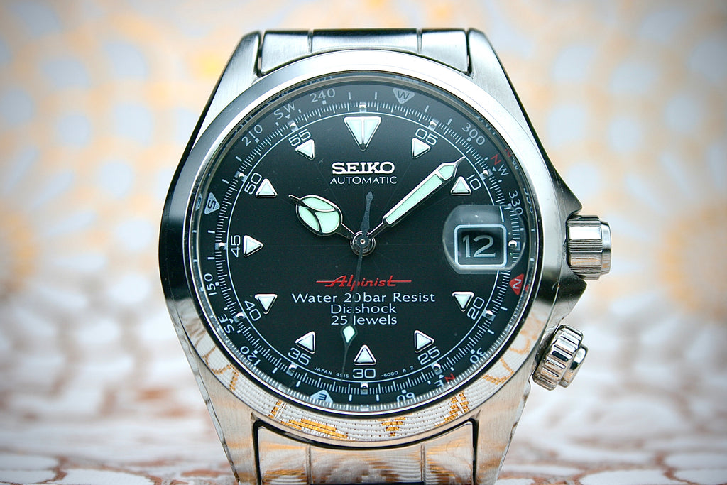 Seiko White Alpinist 4S15-6000 Automatic Watch, Luxury, Watches On  Carousell 