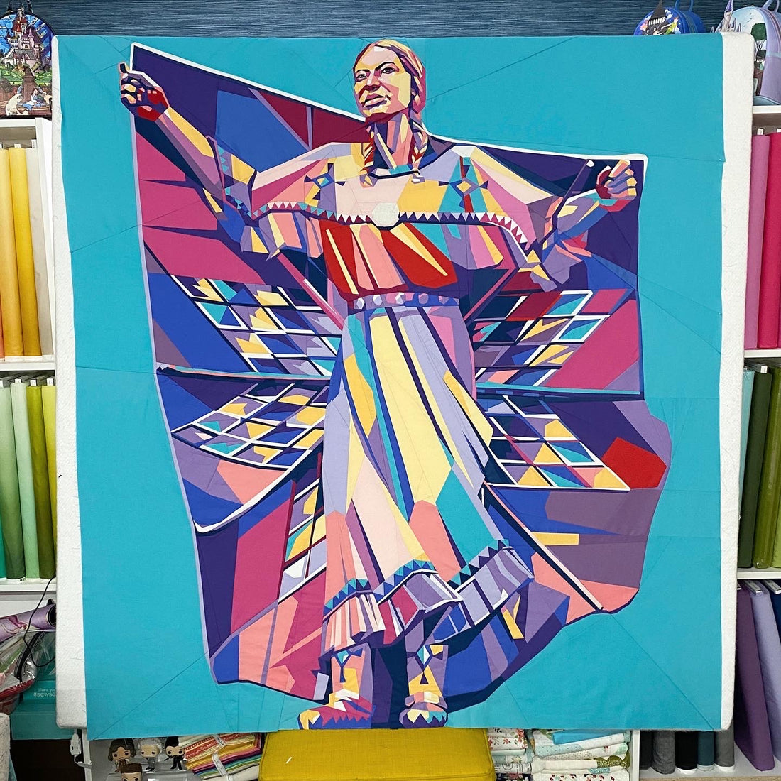 "Dignity Statue" Quilt prideandjoyquilting