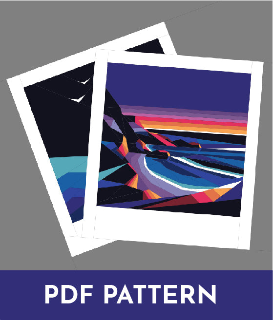PDF (Part 8 of 12) Capturing Memories LUMINESCENT SHORES, A Foundation Paper Piecing Quilt Pattern Series