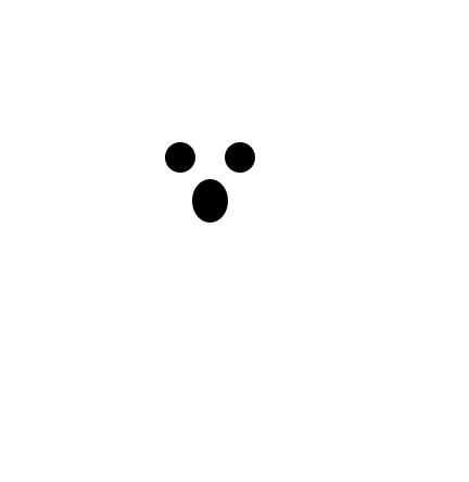 A picture of a scary ghost!