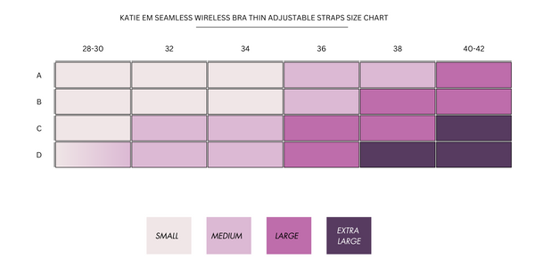 katie em brand size guide bra wireless