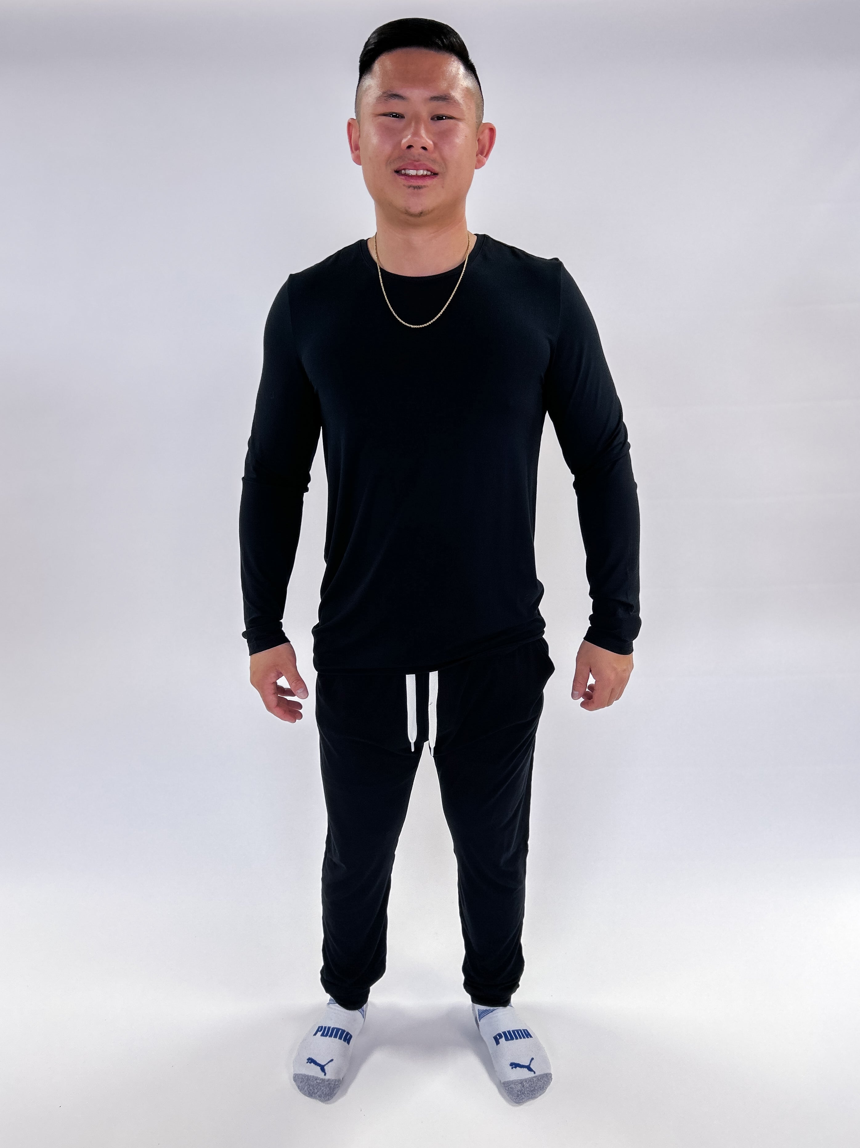 Unisex Long Sleeve Tee Bamboo | Black