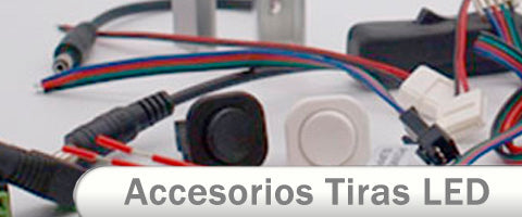 Accesorios para tiras de LED conectores grapas cable