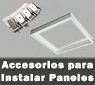 Accesorios para instalar paneles de LED cercos superficie