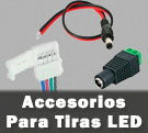 Accesorios para tiras de LED cables conectores