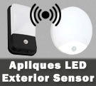 Apliques LED con detector de movimiento sensor integrado