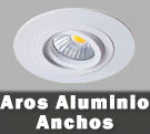 Aros de aluminio de cerco ancho para empotrar