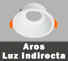 Focos empotrar de luz indirecta para bombillas LED