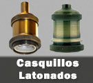 Caquillos portalámparas vintage latón para LED E27