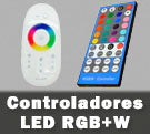 Controladores LED RGBW luz multicolor con luz blanco
