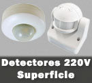 Detectores de movimiento de superficie LED 220V