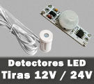 Detectores sensores para tiras de LED 12V o 24V
