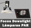 Focos empotrables downlight lámparas PAR