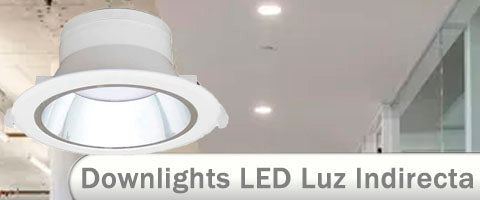 Downlight LED baja luminancia de luz indirecta