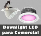 Downlight LED comercial para tiendas
