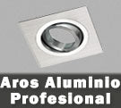 Aros aluminio rayado profesionales focos para luces GU10