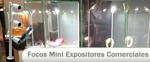 Focos LED para vitrinas y expositores comerciales de tiendas