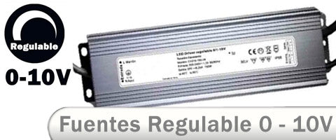 FUENTE ALIMENTACIÓN REGULABLE 0/1-10V LED 320W 12V TENSIÓN CONSTANTE –  LedyLuz