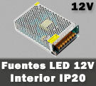 Fuentes alimentación LED 12V interior IP20 rejilla