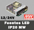 Fuente de alimentación LED Meanwell IP20 rejilla