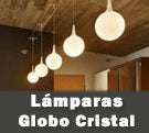 Lámparas globo de cristal con luces E27