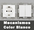 Mecanismos de color blanco para llaves de la luz