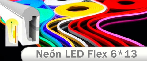 NEÓN LED FLEX 14W/m 24V 6x13mm LUZ CYAN TURQUESA – LedyLuz