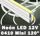 Neón LED mini 12V 0410 120 grados flexible