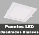 Paneles LED cuadrados blancos para empotrar