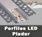 Perfiles de aluminio pladur para iluminación LED integrada