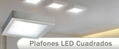 Plafones cuadrados LED superficie para techos
